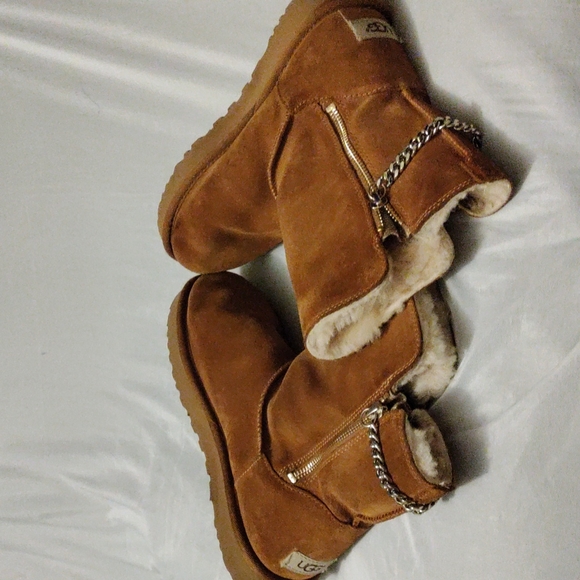 Prelove Women's  UGG Classic Short Sparkle Zip Boot - Picture 4 of 5